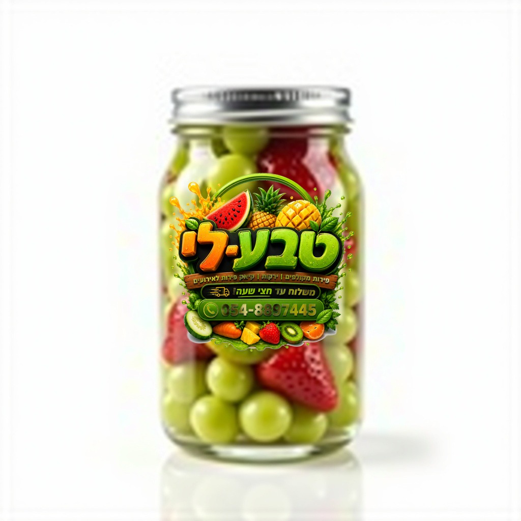 פחית קיווי ענבים ותותים